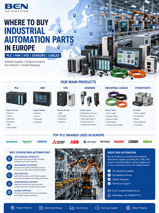 Where to Buy Industrial Automation Parts in Europe | PLC, HMI, VFD Supplier